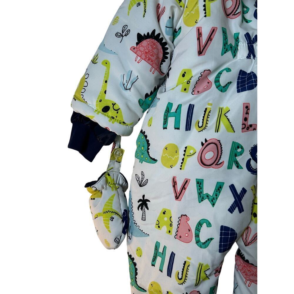 VINE Boy’s Dinosaur & Alphabet Snowsuit / Size: 18-24 Months - Picture 10 of 12
